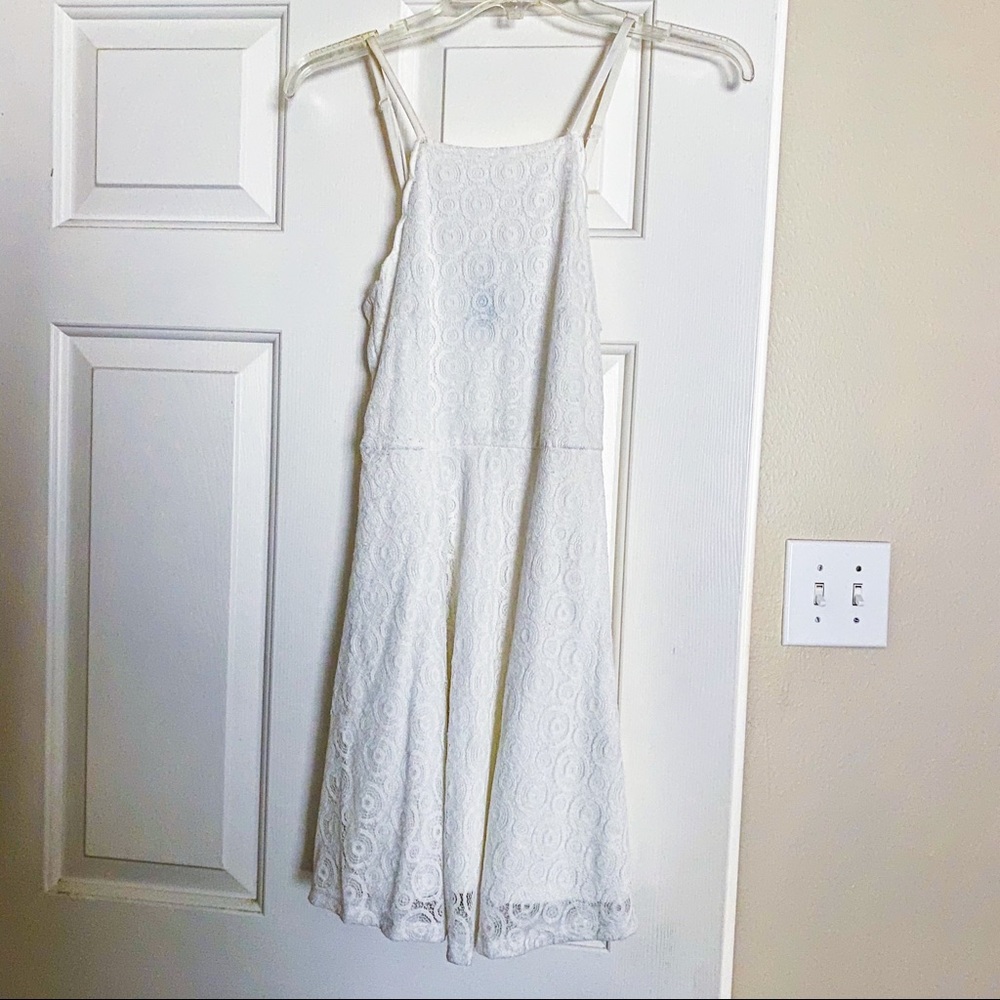 White scallop dress